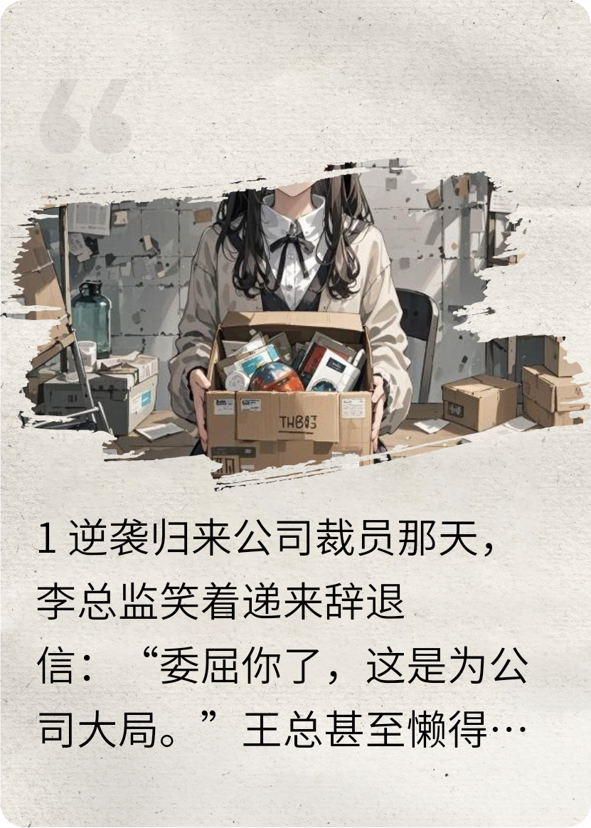 裁到大動(dòng)脈，公司求我回去