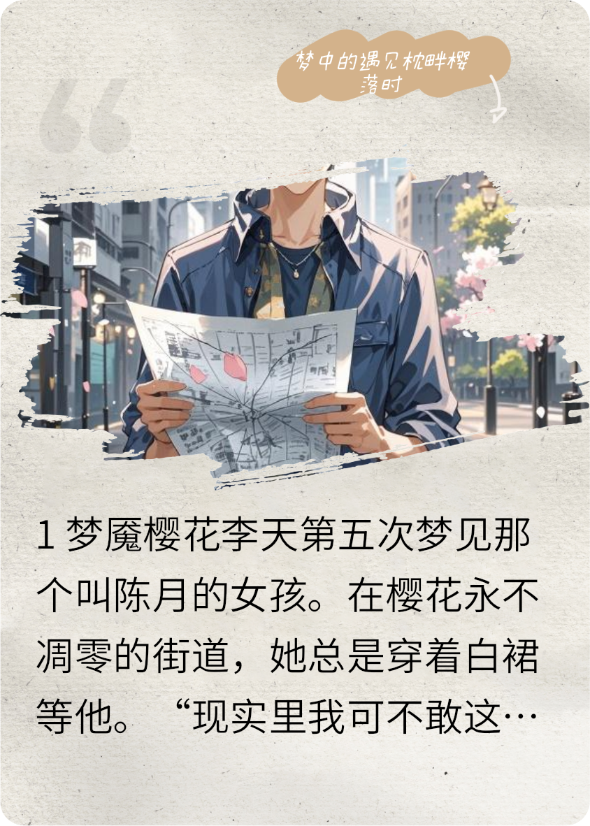 夢中的遇見枕畔櫻落時