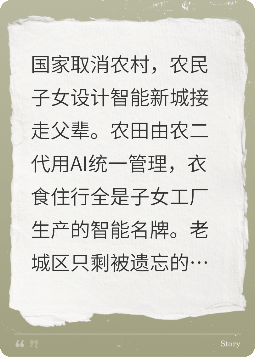 被子女吸干的老城