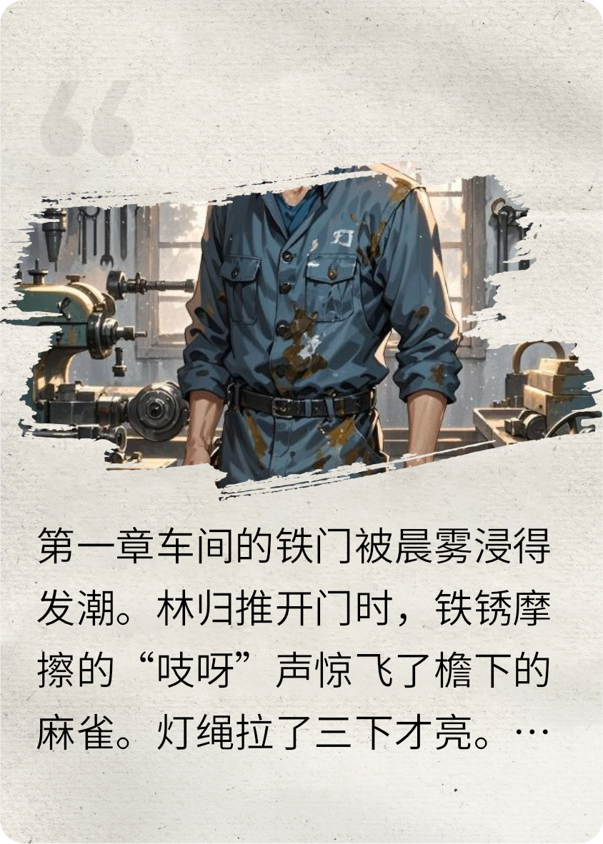 線(xiàn)軸上的光陰，機床旁的暖