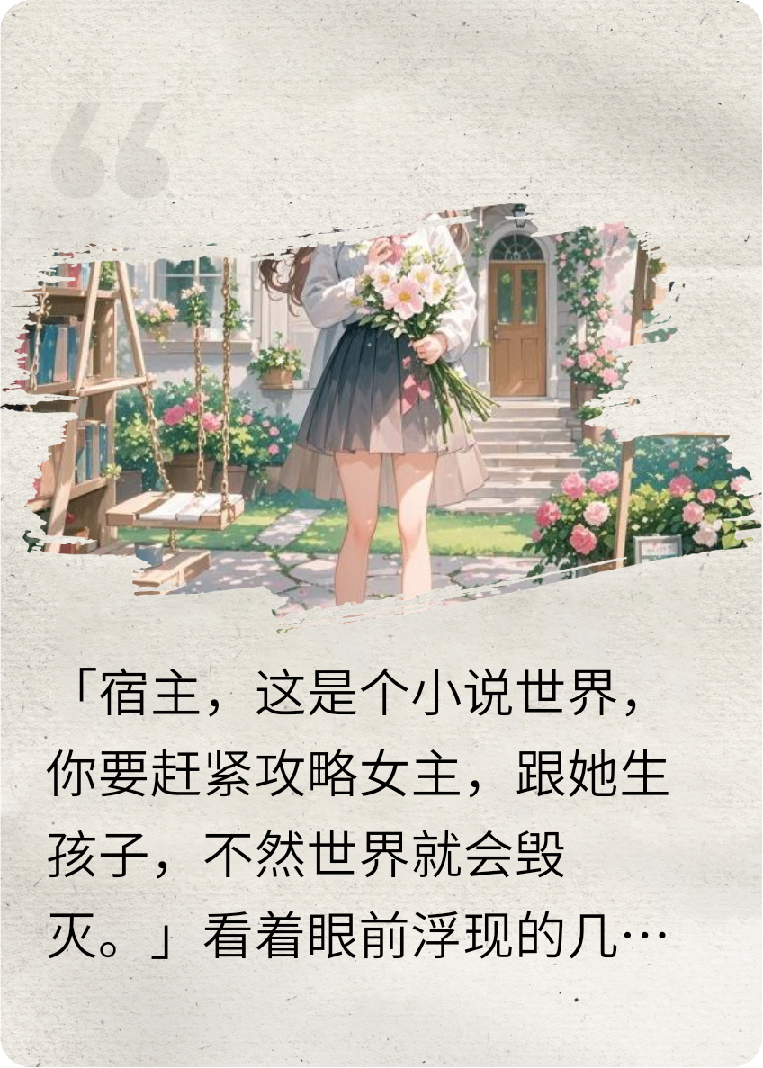 我是女配，但要跟女主生孩子。