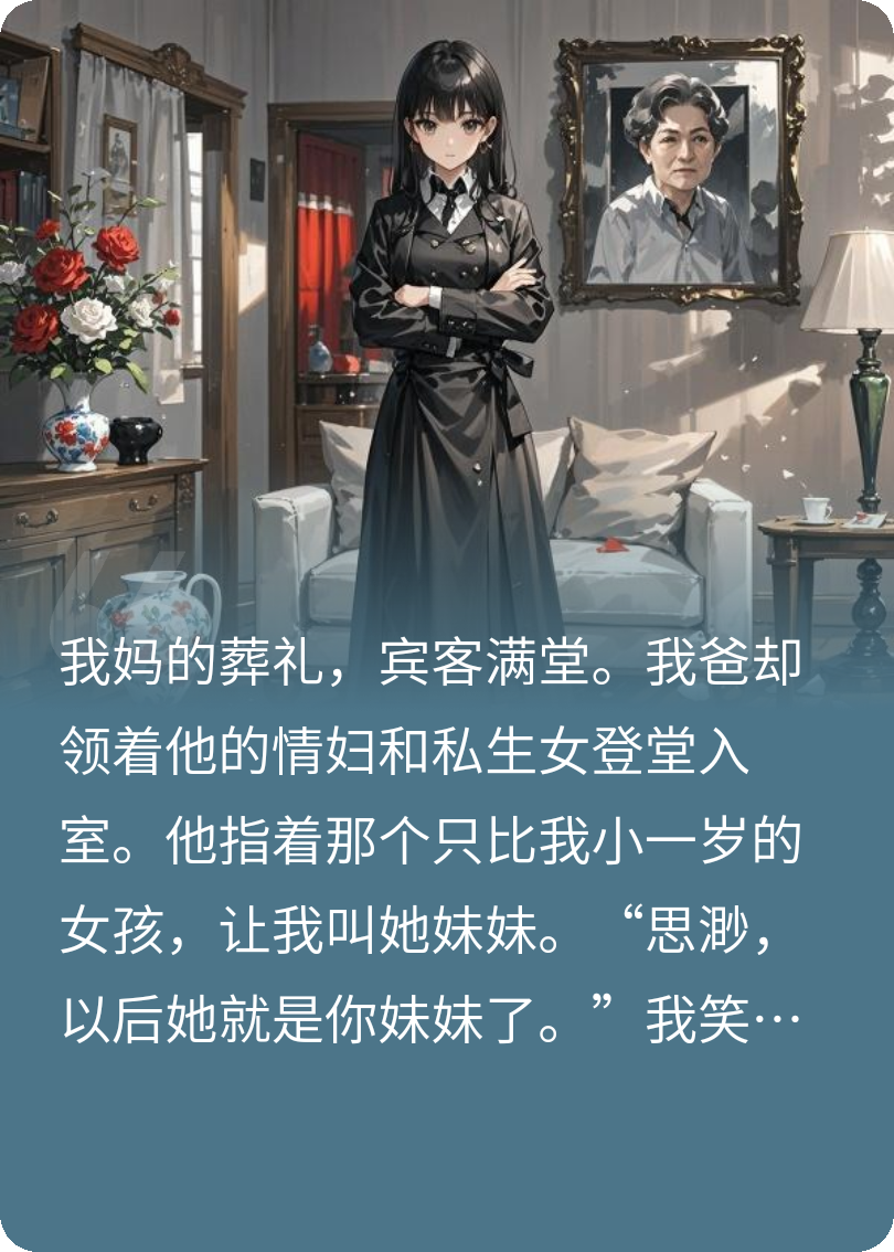 媽，我送爸爸下去陪你吧