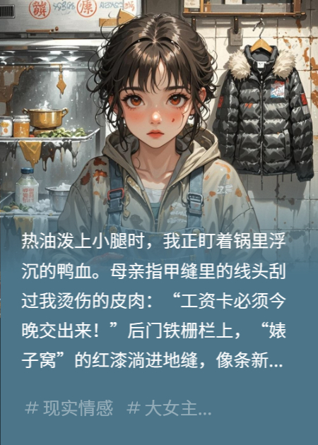 熱油潑腿時(shí)，媽逼我交工資卡