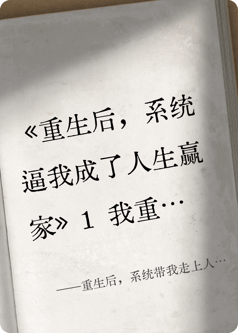 重生后，系统带我走上人生巅峰