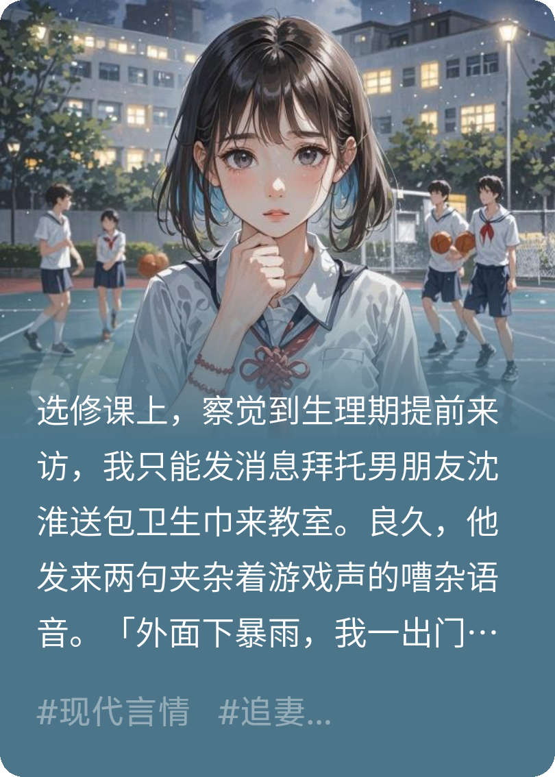 男友拒買(mǎi)衛(wèi)生巾后我果斷分手