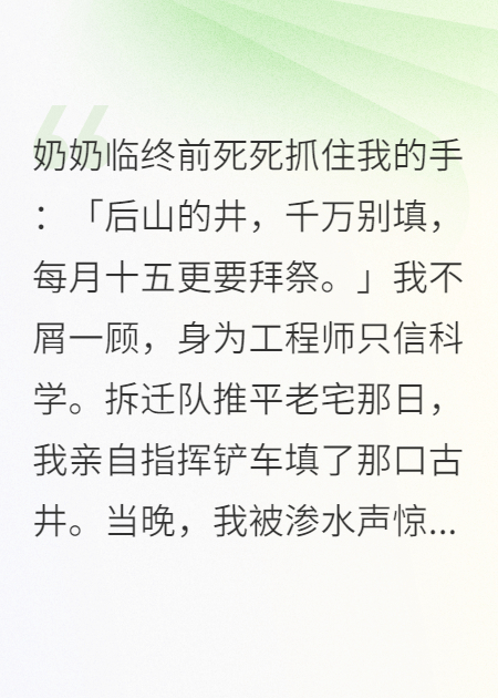 我繼承了那口井