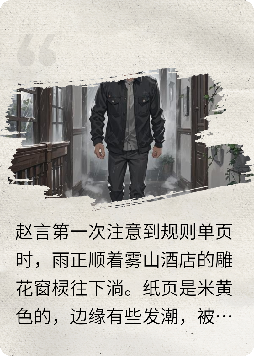 《霧山酒店規(guī)則集》