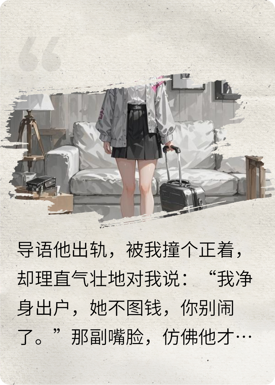 他凈身出戶？我讓他真出戶！