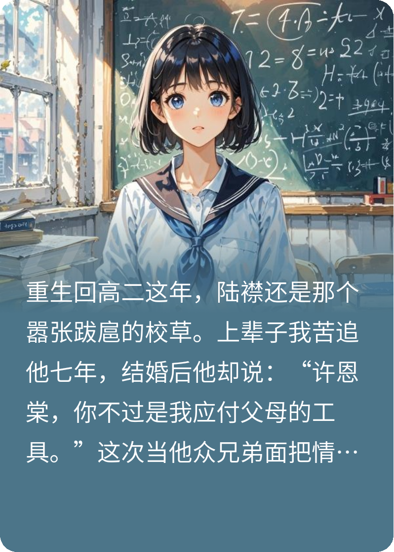 重回高二，這次換我不要你了