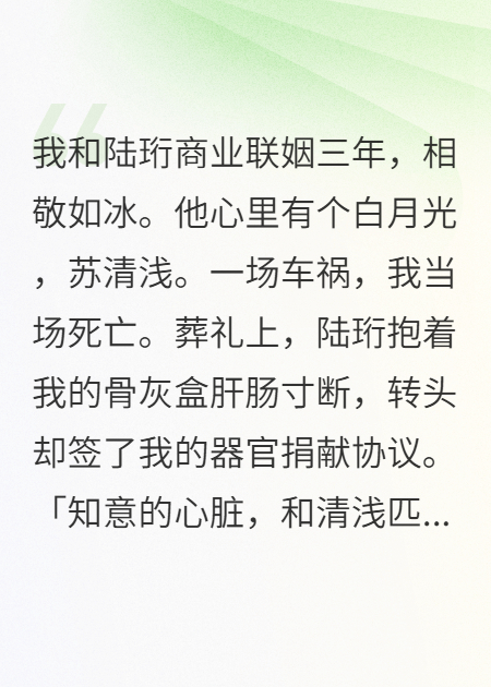 老公用我心臟救白月光