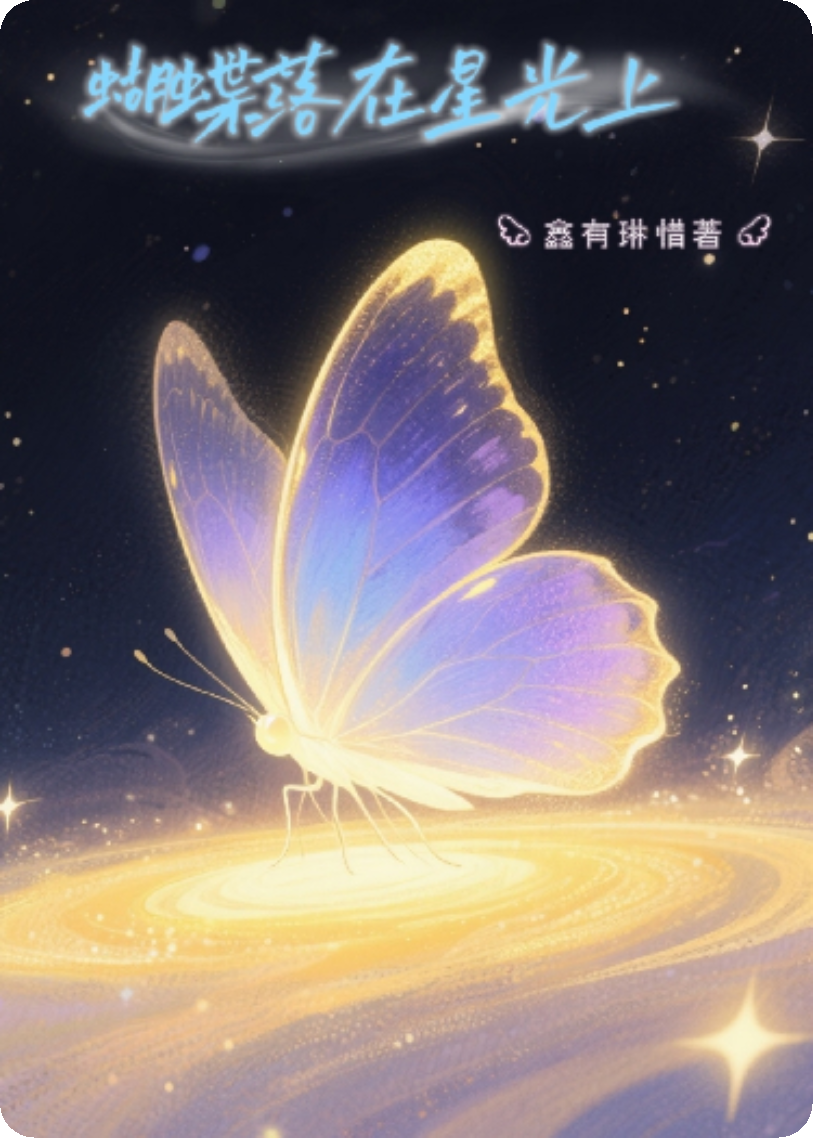 蝴蝶落在星光上