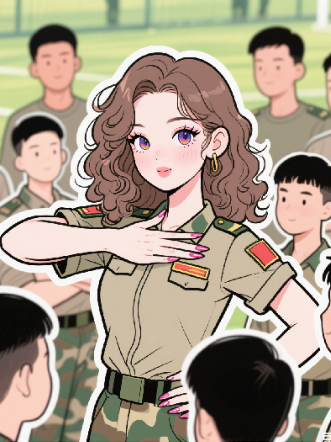 軍訓(xùn)期間，網(wǎng)紅室友讓我當(dāng)私助