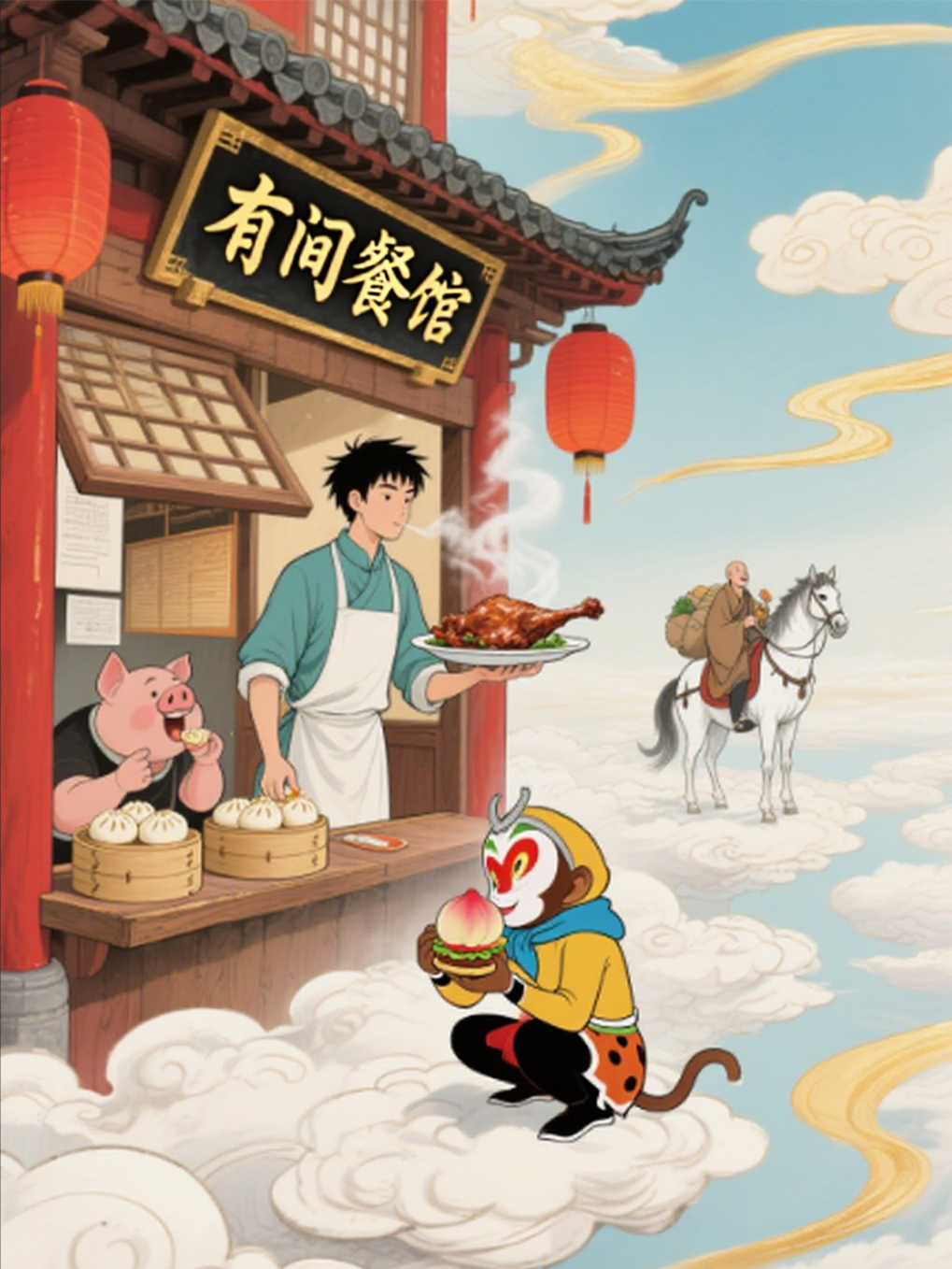 人在西游開(kāi)餐館，神仙都被饞哭了