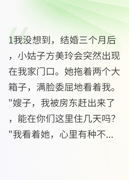《小姑子说这是她哥的家》全本阅读