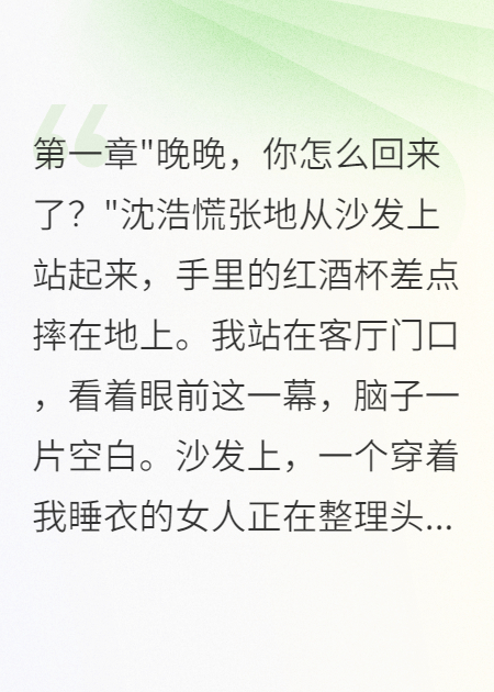 老公為小三離婚，三年后跪求復合