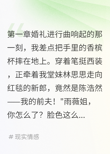 前夫三年后要娶我堂妹