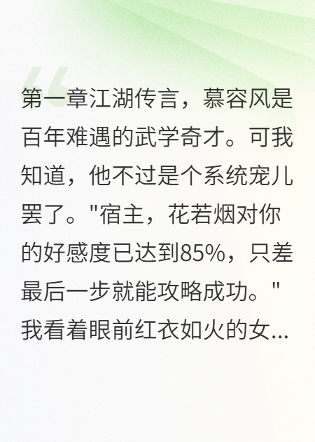 系統(tǒng)讓我當(dāng)渣男