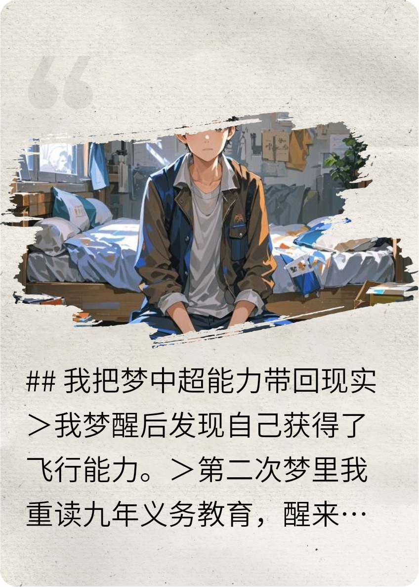 我把梦中的超能力带回了现实