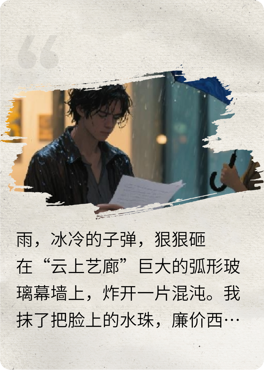 梵高伞下的雨，不会淋湿著作权