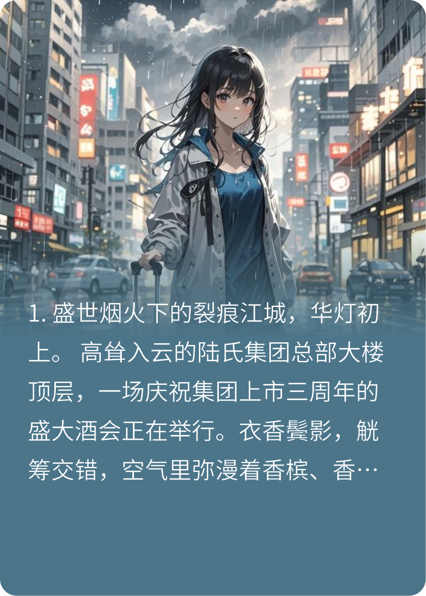 離婚后，我成了陸總高攀不起的光