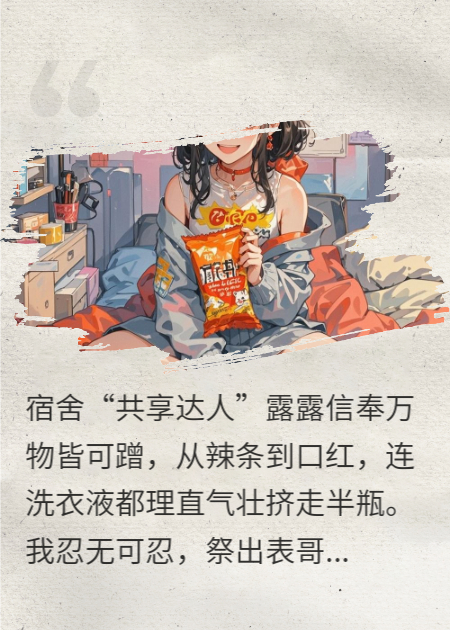 我用魔鬼椒治好舍友“伸手病”