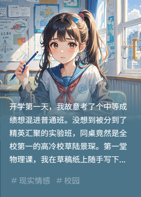 裝成學渣的我，被高冷校草纏上了