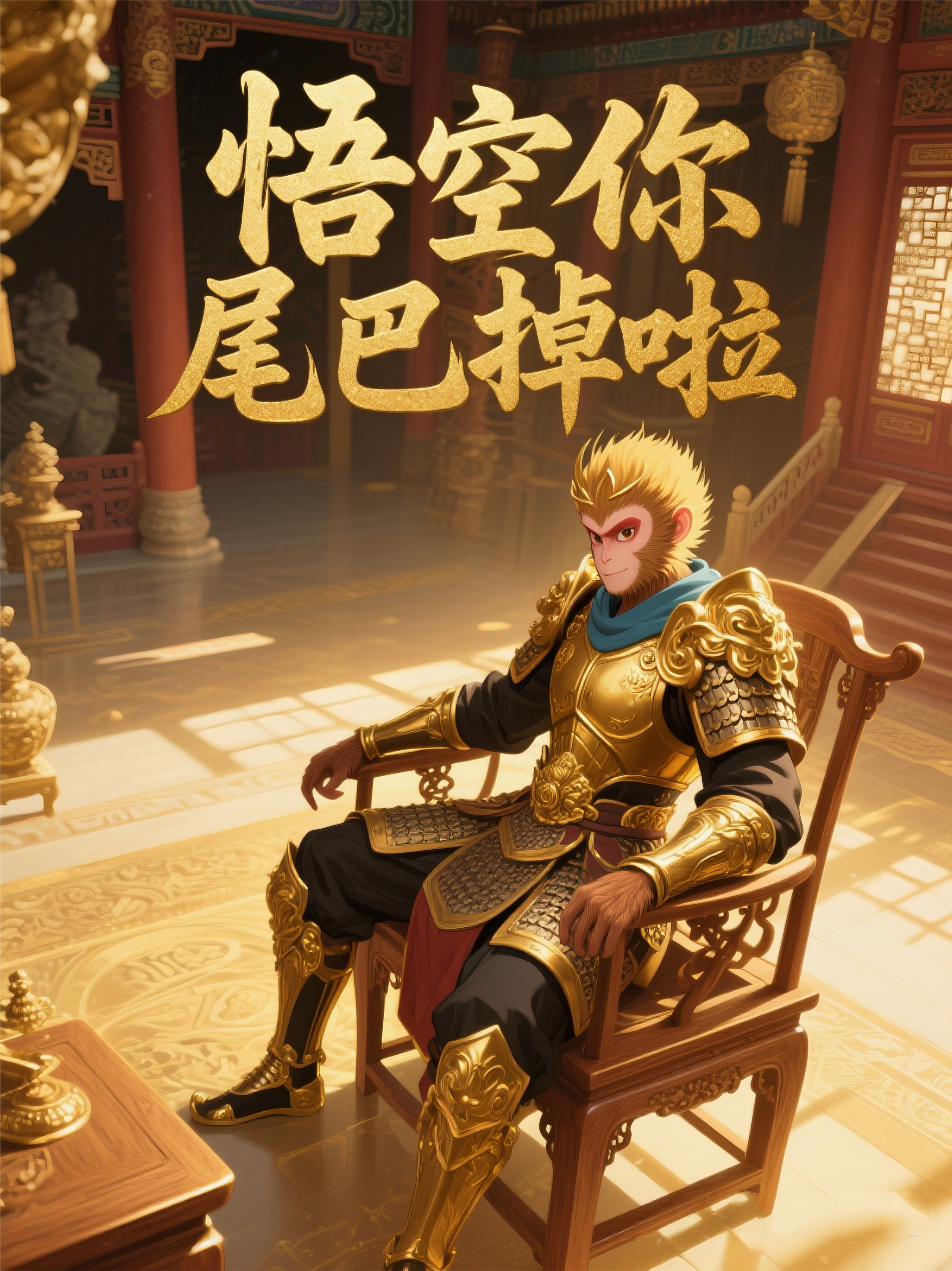 悟空你尾巴掉啦