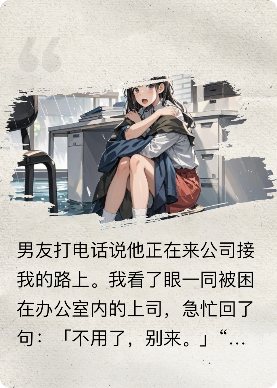 和上司被困辦公室，男友他急了