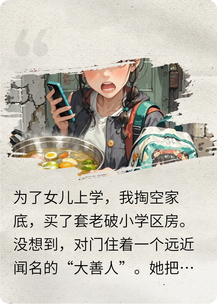圣母鄰居把我女兒打造成網(wǎng)紅乞丐，我反手讓她兒子社死
