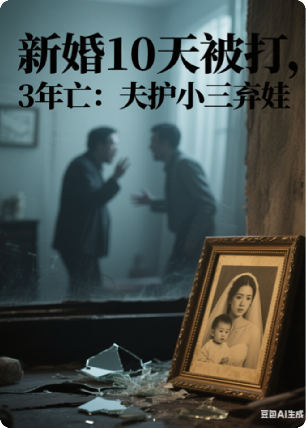 新婚10天被打3年亡夫護小三棄娃