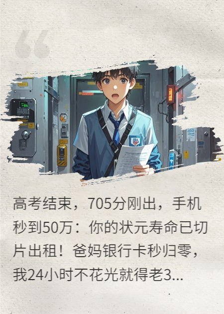 高考狀元賣命24小時(shí)：花光50萬(wàn)救爸媽！